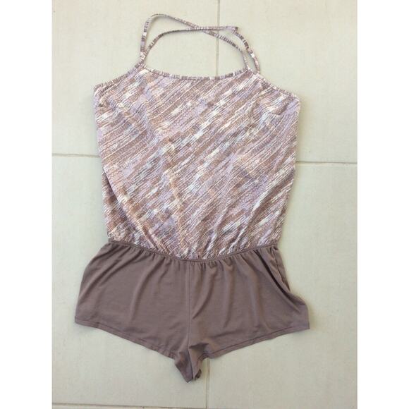 Victoria's Secret Intimates Romper Sleepwear Multicolor Print - Picture 1 of 8